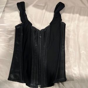 Eurotique satin and stretch nylon corset. Size small. Never worn.